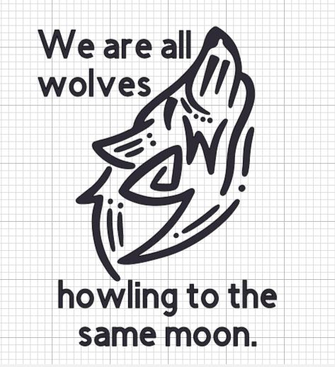 Wolves Howling at the Same Moon Decal