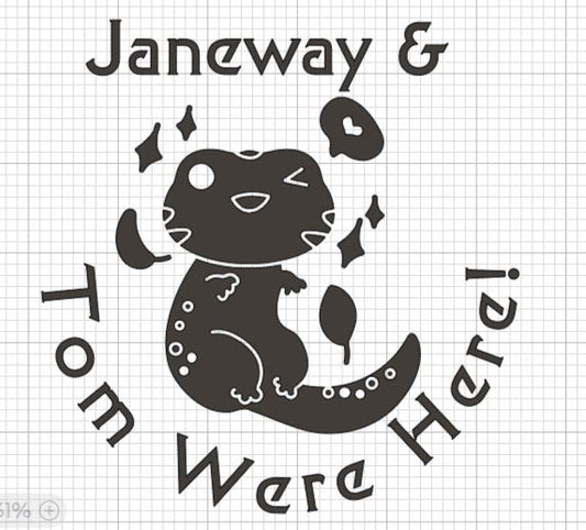 Janeway and Tom Were Here Amphibian Babies Decal