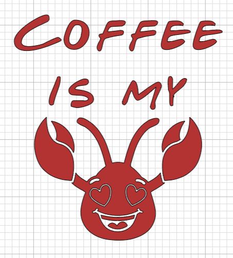 Coffee Is My Lobster Friends Decal