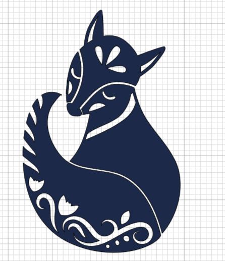 Floral Fox Decal