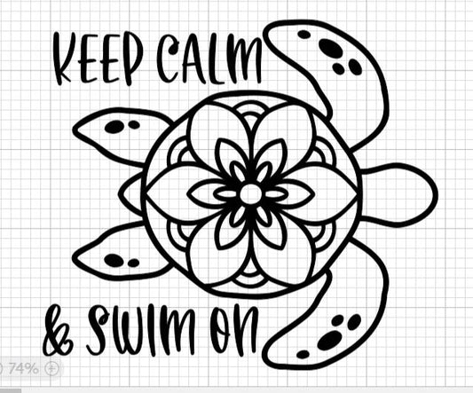 Keep Calm and Swim On Shirt