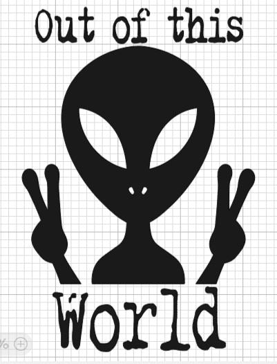 Out of this World Alien X-Files Decal