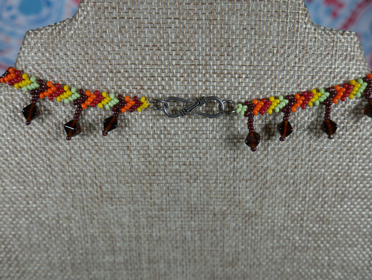 Fall Inspired Woven Beaded Choker