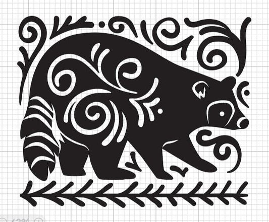 Raccoon Decal