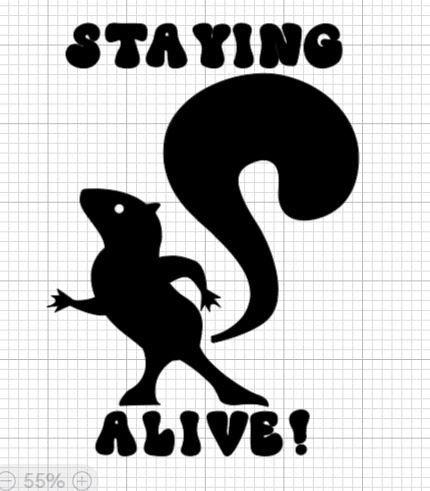 Staying Alive Squirrel Shirt