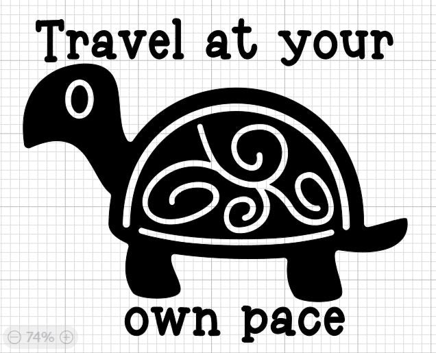 Travel At Your Own Pace Turtle Shirt